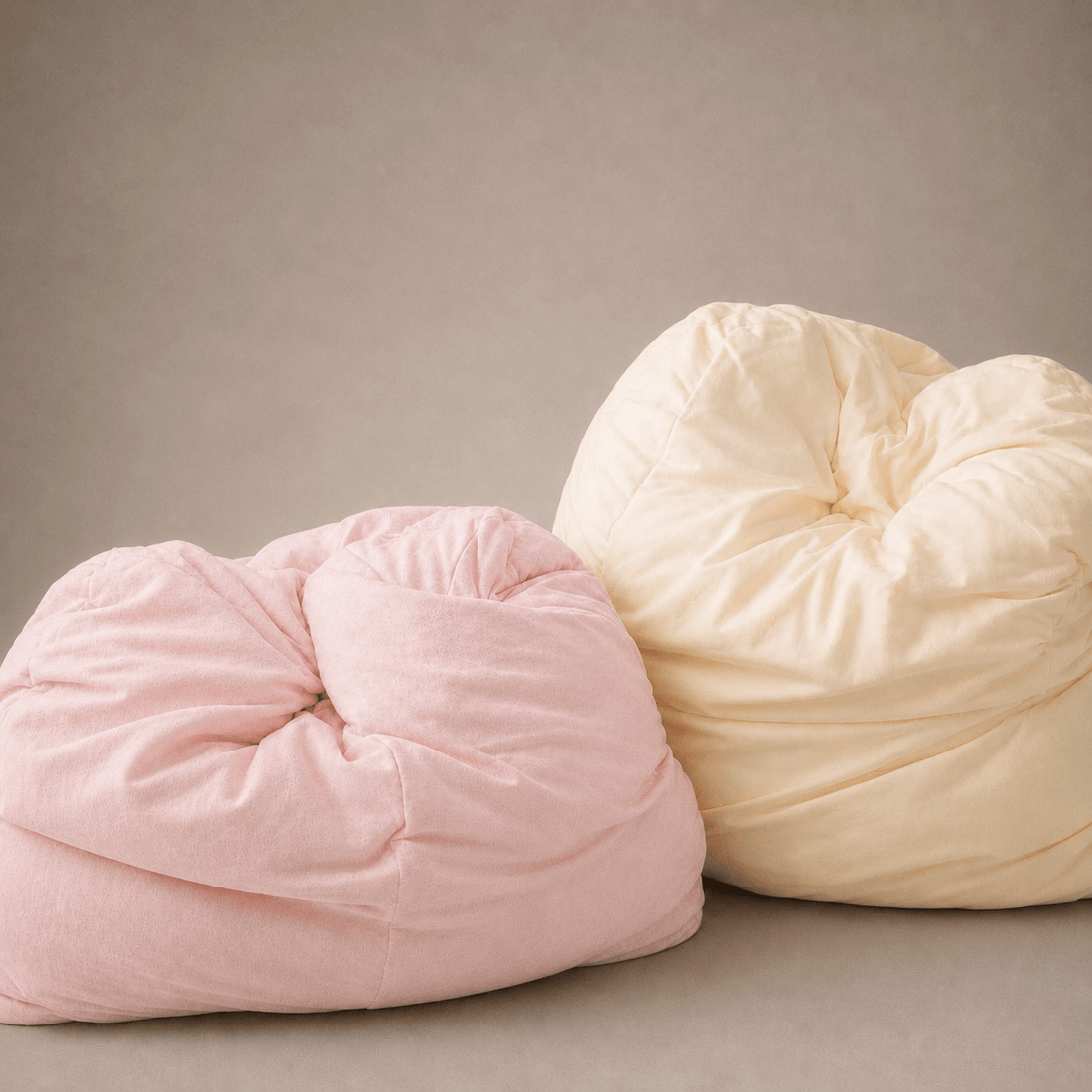 College dorm room comfort pillow gift set in pink and cream — breakup gift guide for her