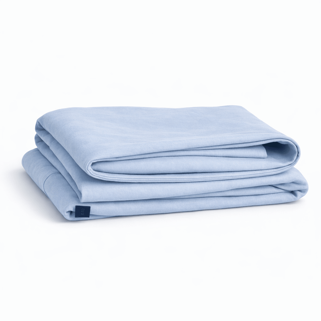 Blue His Chance blue Petty Pillowcase – bamboo viscose pillow cover by The Breakup Pillow