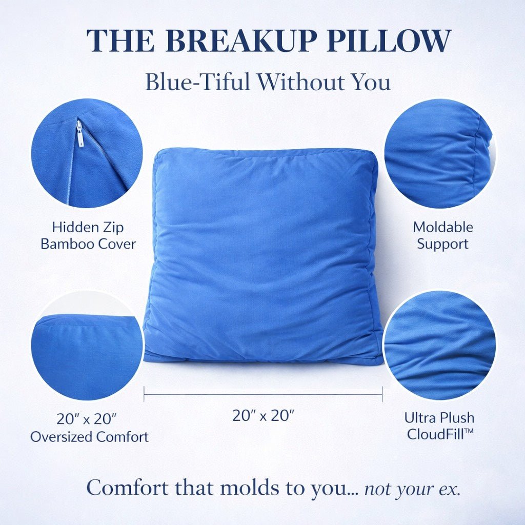 20x20 breakup pillow bamboo fabric with removable zip pillowcase features