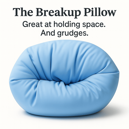 Blue His Chance blue breakup pillow – Holds Grudges, petty gift for women by The Breakup Pillow