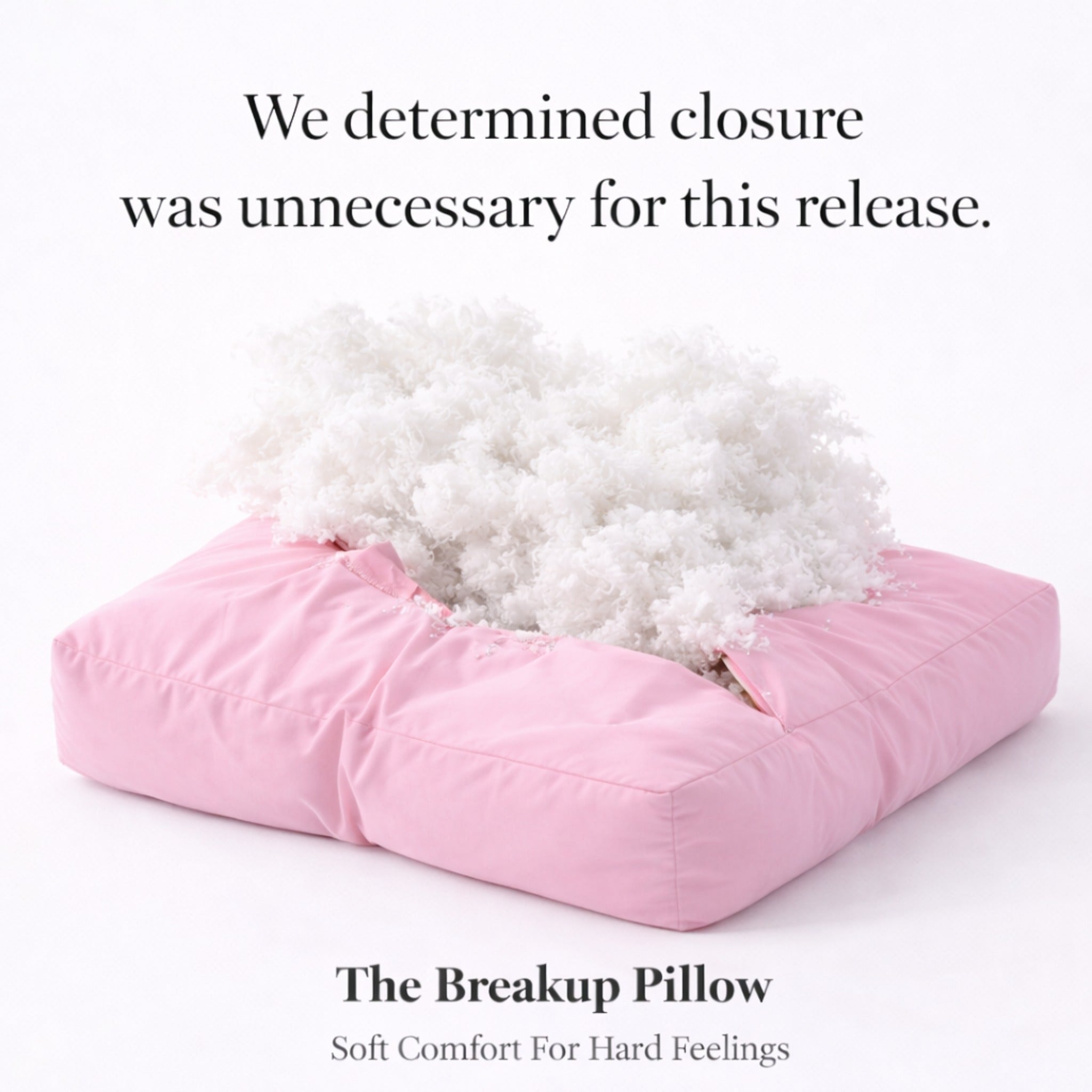 Post-Cry Pretty — Pink Bamboo Breakup Pillow – The Breakup Pillow