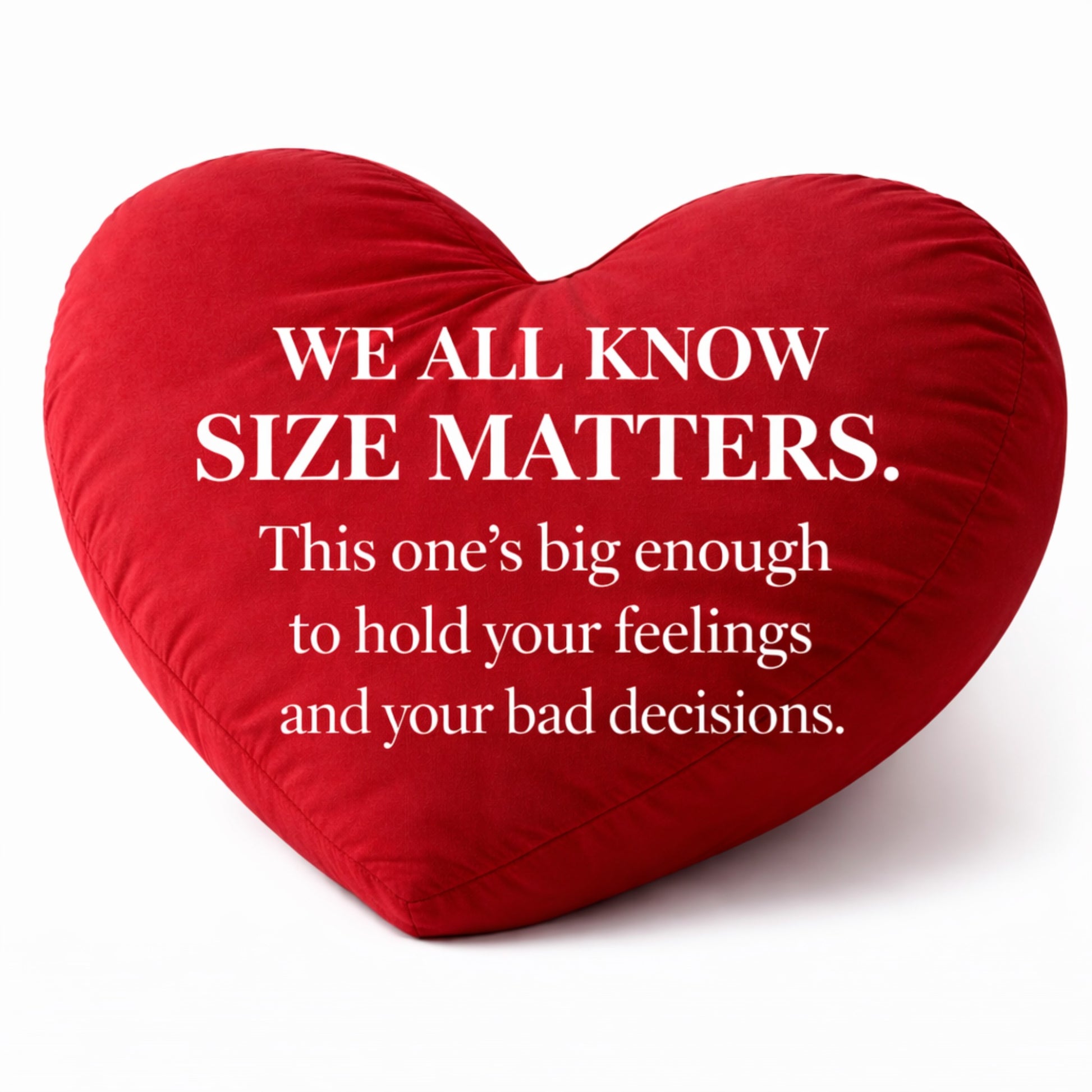 large red heart breakup pillow size matters comfort pillow designed to hold feelings after breakup and emotional stress