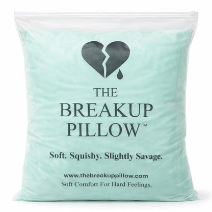 He Mint Nothing mint breakup pillow in branded packaging – gift-ready breakup gift for her by The Breakup Pillow