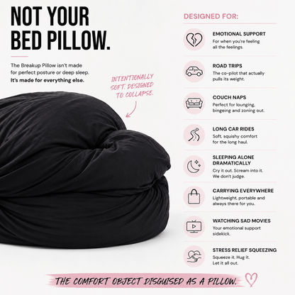 Rest In Petty black breakup pillow product image 25 – petty breakup gift for her by The Breakup Pillow
