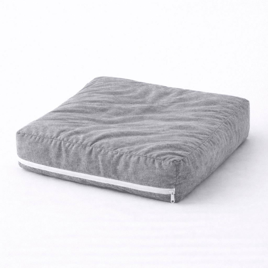 Grey bamboo cooling pillow for emotional reset and comfort with petty unbothered energy.